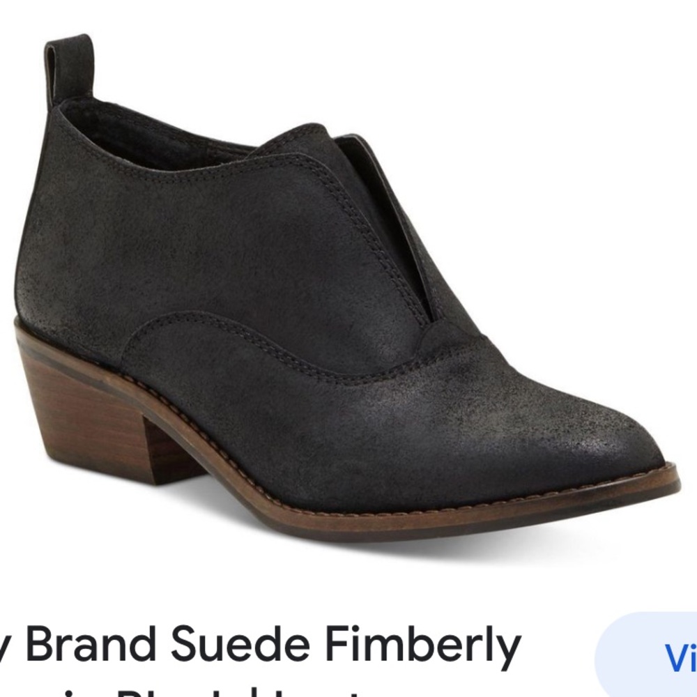 Lucky Brand Suede Fimberly Bootie in Black